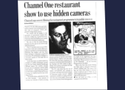 Andrew Barron & Richard Stafford Pioneer glassescam restaurant review show, Ch1